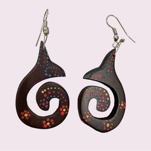 Wooden earrings
